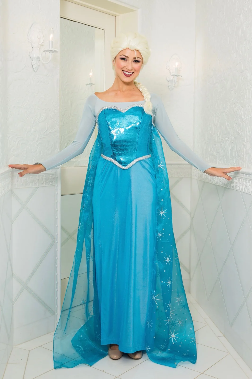 Snow Queen party character in Chicago