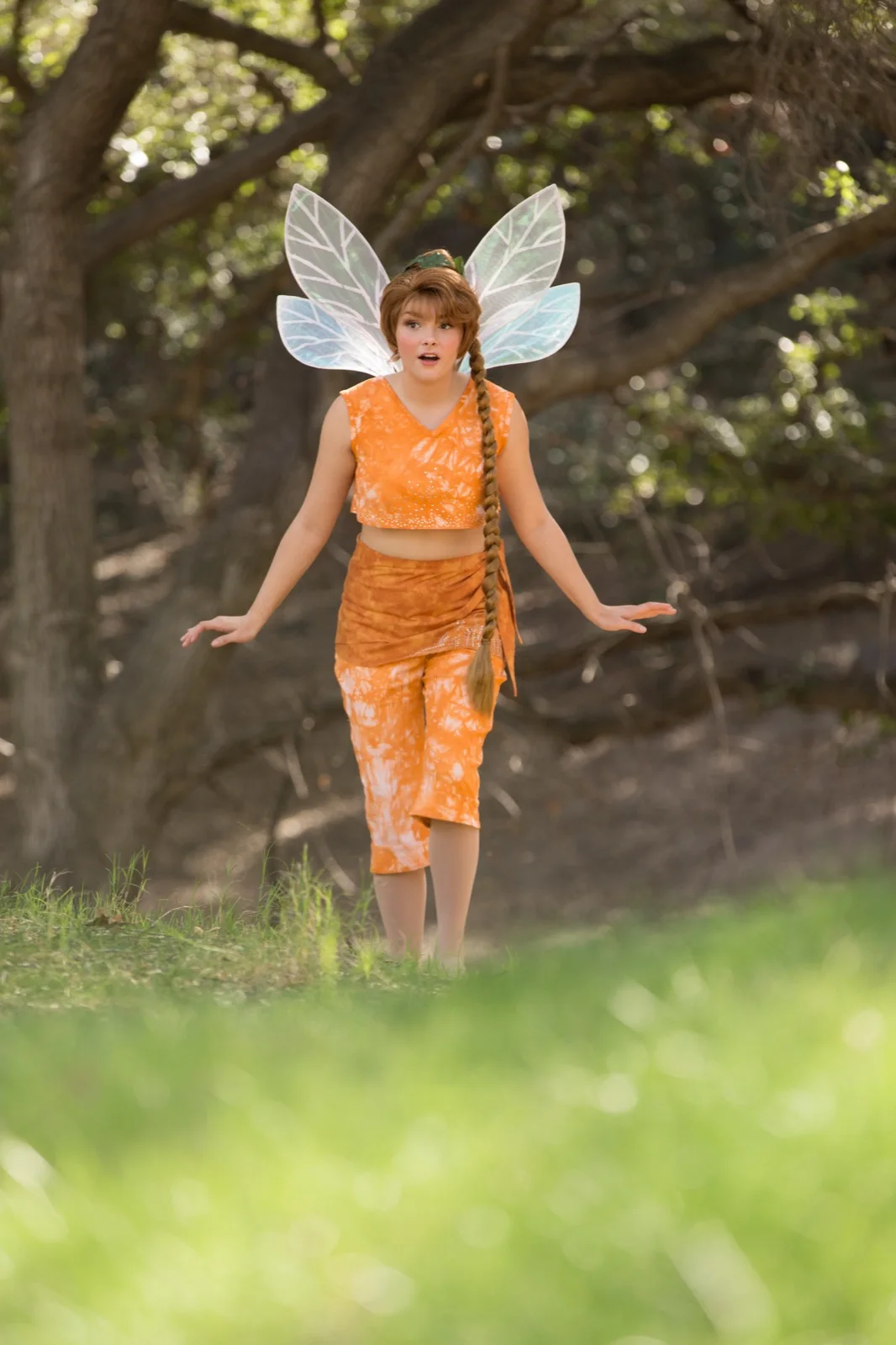 Orange Fairy party character in Chicago