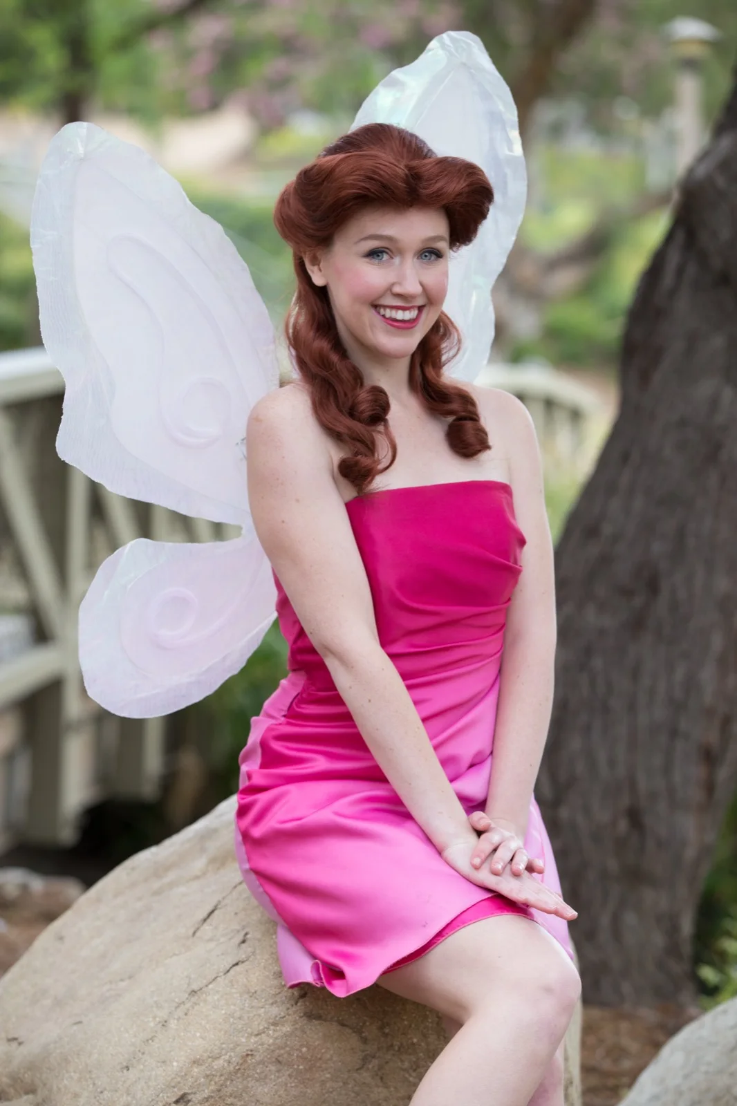 Pink Fairy party character in Chicago