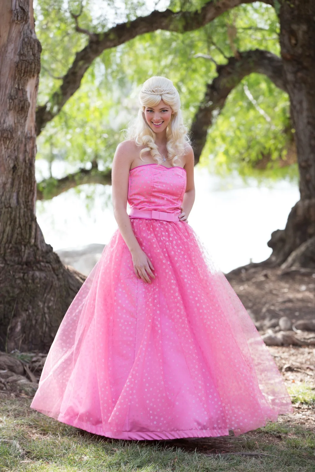 Pink Princess party character in Chicago