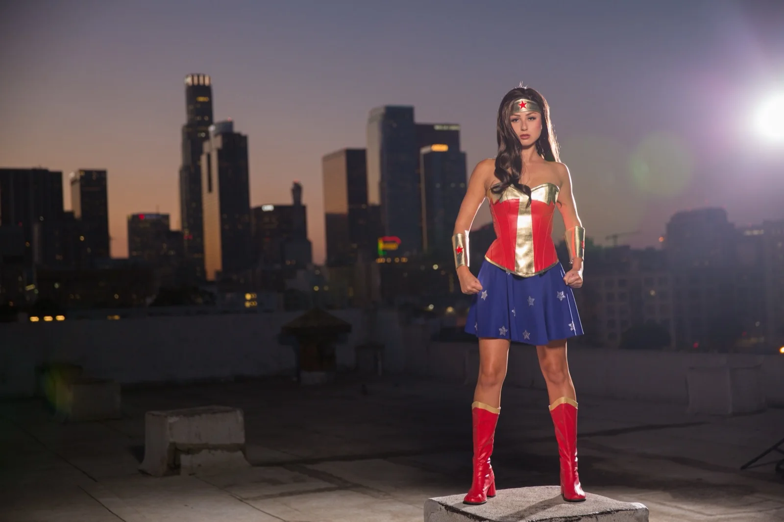 Wonder Hero party character in Chicago