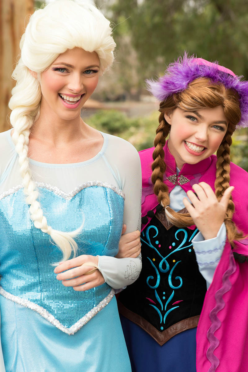Elsa and anna party character for kids in chicago