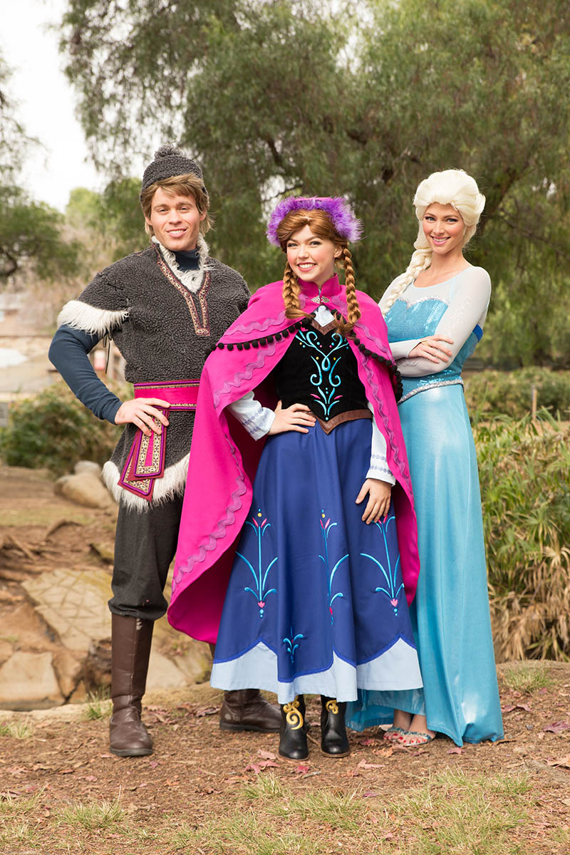 Elsa, anna and kristoff party character for kids in chicago